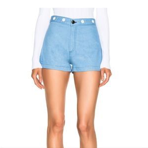 Rag & Bone RBW18 Powder Blue High Rise Shorts - Size 28